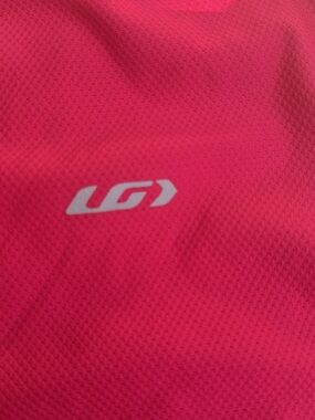 Louis Garneau Pink Athletic Top with Logo